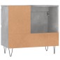 Armadietto da Bagno Grigio Cemento 65x33x60cm Legno Multistrato Armadietto da Bagno Grigio Cemento 65x33x60cm Legno Multistrato