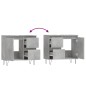 Armadietto da Bagno Grigio Cemento 65x33x60cm Legno Multistrato Armadietto da Bagno Grigio Cemento 65x33x60cm Legno Multistrato