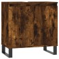 vidaXL Armadietto Bagno Rovere Fumo 58x33x60 cm in Legno Multistrato vidaXL Armadietto Bagno Rovere Fumo 58x33x60 cm in Legno Multistrato