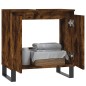 vidaXL Armadietto Bagno Rovere Fumo 58x33x60 cm in Legno Multistrato vidaXL Armadietto Bagno Rovere Fumo 58x33x60 cm in Legno Multistrato