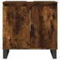 vidaXL Armadietto Bagno Rovere Fumo 58x33x60 cm in Legno Multistrato vidaXL Armadietto Bagno Rovere Fumo 58x33x60 cm in Legno Multistrato