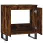 vidaXL Armadietto Bagno Rovere Fumo 58x33x60 cm in Legno Multistrato vidaXL Armadietto Bagno Rovere Fumo 58x33x60 cm in Legno Multistrato