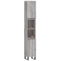 Armadietto Bagno Grigio Sonoma 30x30x190cm in Legno Multistrato Armadietto Bagno Grigio Sonoma 30x30x190cm in Legno Multistrato