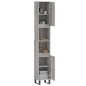 Armadietto Bagno Grigio Sonoma 30x30x190cm in Legno Multistrato Armadietto Bagno Grigio Sonoma 30x30x190cm in Legno Multistrato