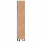 Armadietto Bagno Grigio Sonoma 30x30x190cm in Legno Multistrato Armadietto Bagno Grigio Sonoma 30x30x190cm in Legno Multistrato