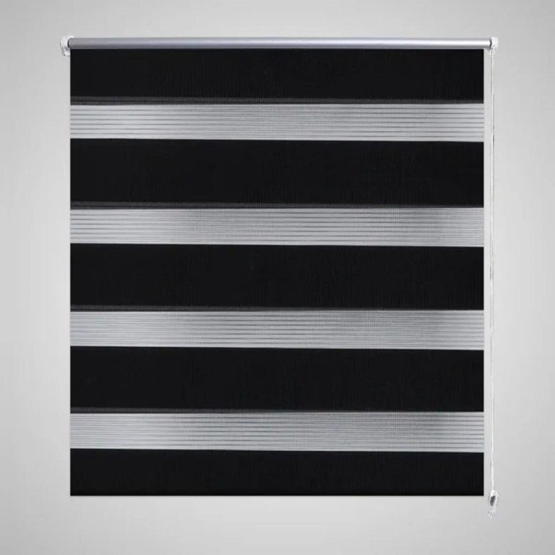 Tenda a rullo oscurante zebra 120x230 cm nero Tenda a rullo oscurante zebra 120x230 cm nero
