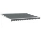 Tenda da Sole Retrattile Antracite 4,5x3 m Tessuto e Alluminio Tenda da Sole Retrattile Antracite 4,5x3 m Tessuto e Alluminio