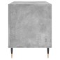 Mobile Porta Dischi Grigio Cemento 100x38x48 Legno Multistrato