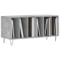 Mobile Porta Dischi Grigio Cemento 100x38x48 Legno Multistrato