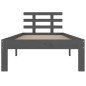 Giroletto Grigio Legno Massello 75x190 cm 2FT6 Piccolo Singolo Giroletto Grigio Legno Massello 75x190 cm 2FT6 Piccolo Singolo