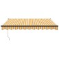 Tenda Retrattile Gialla e Bianca 3x2,5 m in Tessuto e Alluminio Tenda Retrattile Gialla e Bianca 3x2,5 m in Tessuto e Alluminio