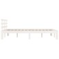 vidaXL Giroletto Bianco in Legno Massello 140x190 cm vidaXL Giroletto Bianco in Legno Massello 140x190 cm