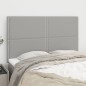 Testiere 4 pz Grigio Chiaro 72x5x78/88 cm in Tessuto Testiere 4 pz Grigio Chiaro 72x5x78/88 cm in Tessuto