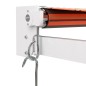 Tenda Sole Retrattile Arancione Marrone 4x3m Tessuto Alluminio Tenda Sole Retrattile Arancione Marrone 4x3m Tessuto Alluminio