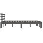 Giroletto Grigio in Legno Massello 135x190 cm 4FT6 Doppio Giroletto Grigio in Legno Massello 135x190 cm 4FT6 Doppio