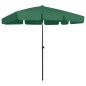Ombrellone da Spiaggia Verde 200x125 cm