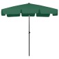 Ombrellone da Spiaggia Verde 200x125 cm