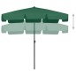 Ombrellone da Spiaggia Verde 200x125 cm