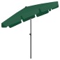 Ombrellone da Spiaggia Verde 200x125 cm