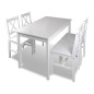 Set da Pranzo 5 pz Bianco Set da Pranzo 5 pz Bianco