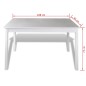 Set da Pranzo 5 pz Bianco Set da Pranzo 5 pz Bianco