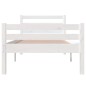 Giroletto Bianco in Legno Massello 90x190 cm 3FT Single Giroletto Bianco in Legno Massello 90x190 cm 3FT Single