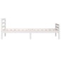 Giroletto Bianco in Legno Massello 90x190 cm 3FT Single Giroletto Bianco in Legno Massello 90x190 cm 3FT Single
