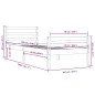 Giroletto Bianco in Legno Massello 90x190 cm 3FT Single Giroletto Bianco in Legno Massello 90x190 cm 3FT Single