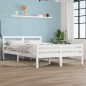 Giroletto Bianco in Legno Massello 120x190 cm 4FT Small Double