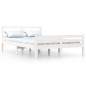 Giroletto Bianco in Legno Massello 120x190 cm 4FT Small Double