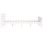 Giroletto Bianco in Legno Massello 120x190 cm 4FT Small Double
