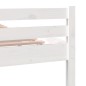 Giroletto Bianco in Legno Massello 120x190 cm 4FT Small Double
