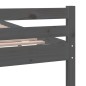Giroletto Grigio in Legno Massello 160x200 cm Giroletto Grigio in Legno Massello 160x200 cm