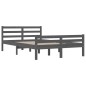 Giroletto Grigio in Legno Massello 135x190 cm 4FT6 Double