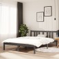 Giroletto Grigio in Legno Massello 135x190 cm 4FT6 Doppio Giroletto Grigio in Legno Massello 135x190 cm 4FT6 Doppio