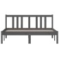 Giroletto Grigio in Legno Massello 135x190 cm 4FT6 Doppio Giroletto Grigio in Legno Massello 135x190 cm 4FT6 Doppio