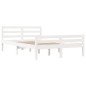 Giroletto Bianco in Legno Massello 160x200 cm Giroletto Bianco in Legno Massello 160x200 cm
