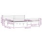 Giroletto Grigio in Legno Massello 180x200 cm 6FT Super King Giroletto Grigio in Legno Massello 180x200 cm 6FT Super King