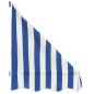 Tenda da Sole per Bistrò 400x120 cm Blu e Bianca Tenda da Sole per Bistrò 400x120 cm Blu e Bianca