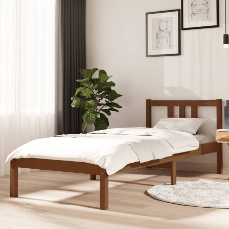 Giroletto Miele in Legno Massello 75x190 cm 2FT6 Small Single