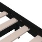 Giroletto Nero in Legno Massello 150x200 cm 5FT King Size Giroletto Nero in Legno Massello 150x200 cm 5FT King Size
