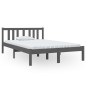 Giroletto Grigio in Legno Massello 120x190 cm 4FT Small Double Giroletto Grigio in Legno Massello 120x190 cm 4FT Small Double