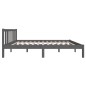 Giroletto Grigio in Legno Massello 120x190 cm 4FT Small Double Giroletto Grigio in Legno Massello 120x190 cm 4FT Small Double
