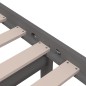 Giroletto Grigio in Legno Massello 120x190 cm 4FT Small Double Giroletto Grigio in Legno Massello 120x190 cm 4FT Small Double