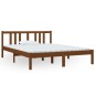 vidaXL Giroletto senza Materaso Ambra in Legno Massello 140x190 cm