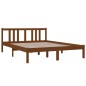 vidaXL Giroletto senza Materaso Ambra in Legno Massello 140x190 cm