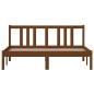 vidaXL Giroletto senza Materaso Ambra in Legno Massello 140x190 cm