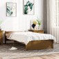 vidaXL Giroletto senza Materaso Ambra in Legno Massello 75x190 cm vidaXL Giroletto senza Materaso Ambra in Legno Massello 75x190 cm