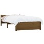 vidaXL Giroletto senza Materaso Ambra in Legno Massello 75x190 cm vidaXL Giroletto senza Materaso Ambra in Legno Massello 75x190 cm