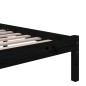 Giroletto Nero in Legno Massello 160x200 cm Giroletto Nero in Legno Massello 160x200 cm